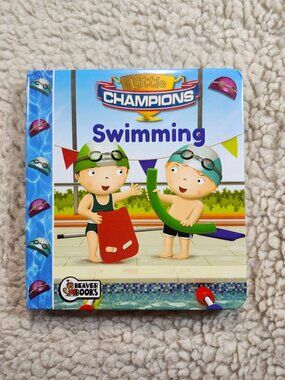 Beaver Books Little Champions Swimming Board Book Baby Toddler Kids Read Story